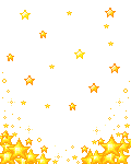 falling gold sparkles