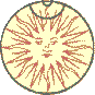 an engraved sun medallion