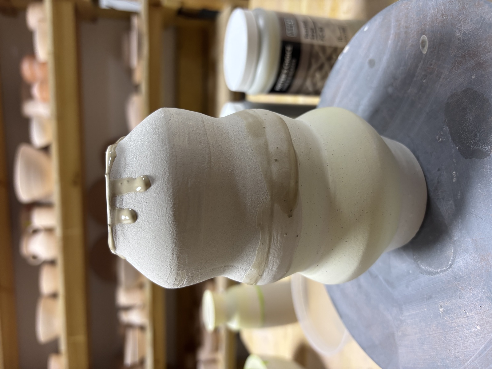 Multi-segment vessel with applied handles